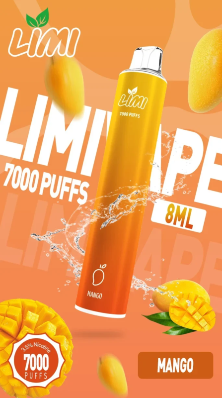 limi7000_拋棄式電子煙_芒果風味 limi7000_拋棄式電子煙_芒果風味